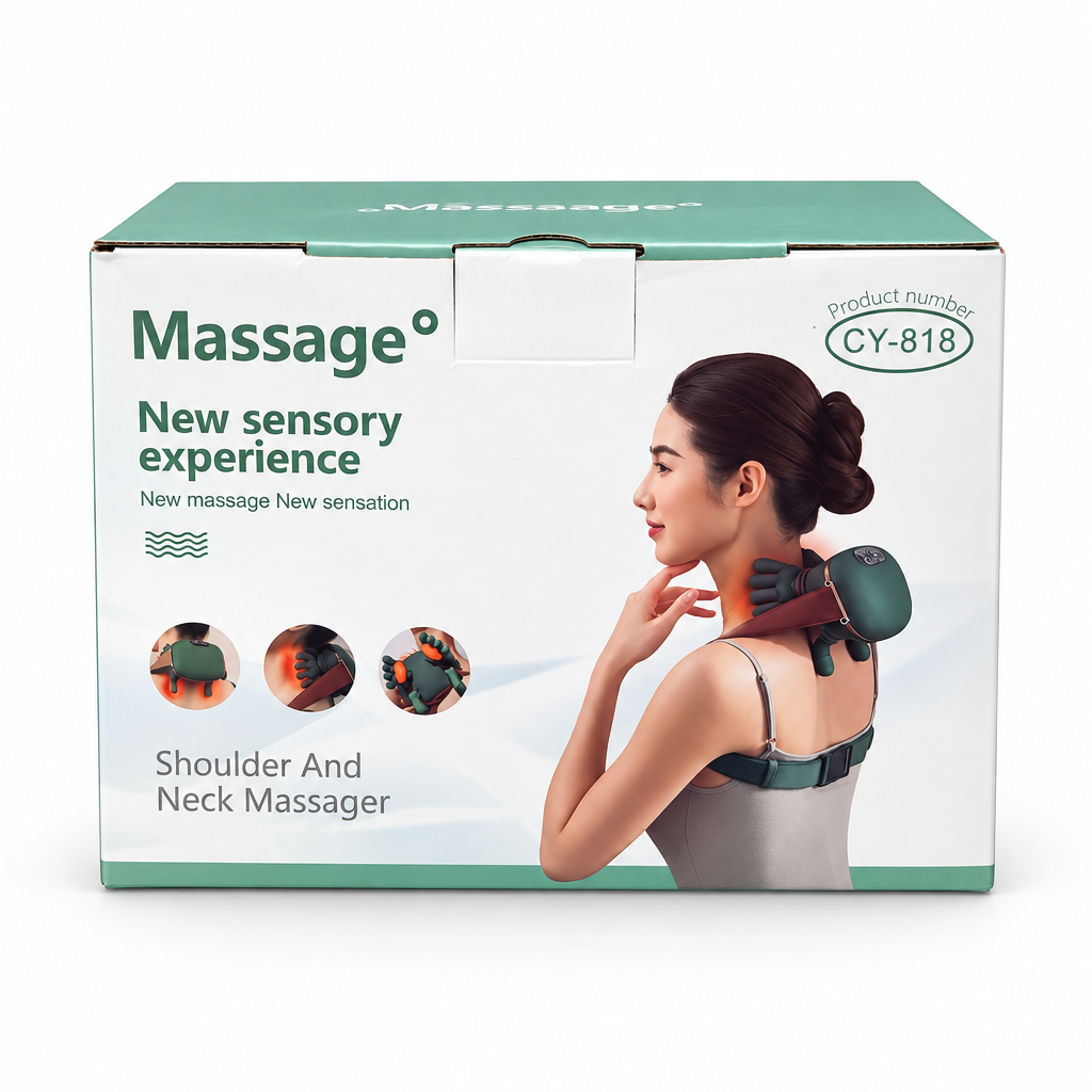 CY-818 Wearable Neck and Shoulder Massager with Support Straps