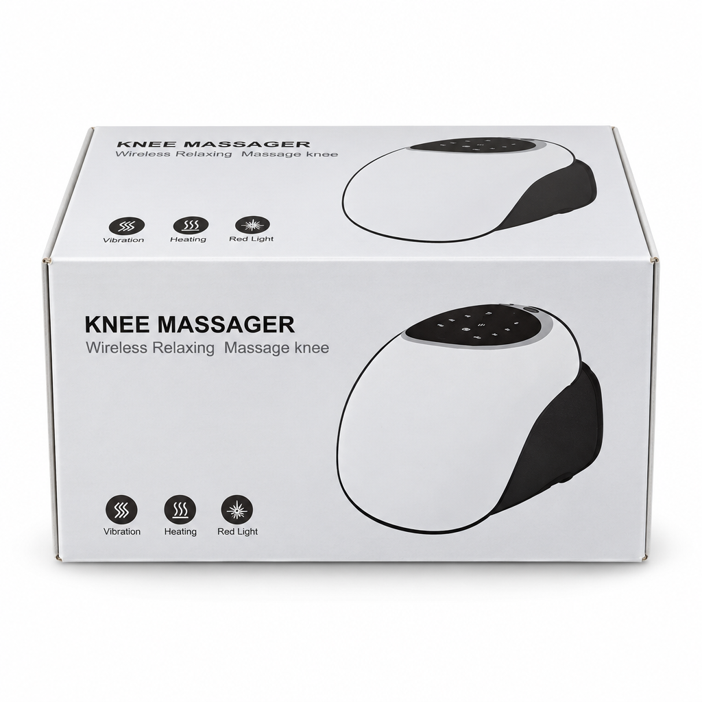 Wireless Knee Massager with Vibration, Heating and Red Light